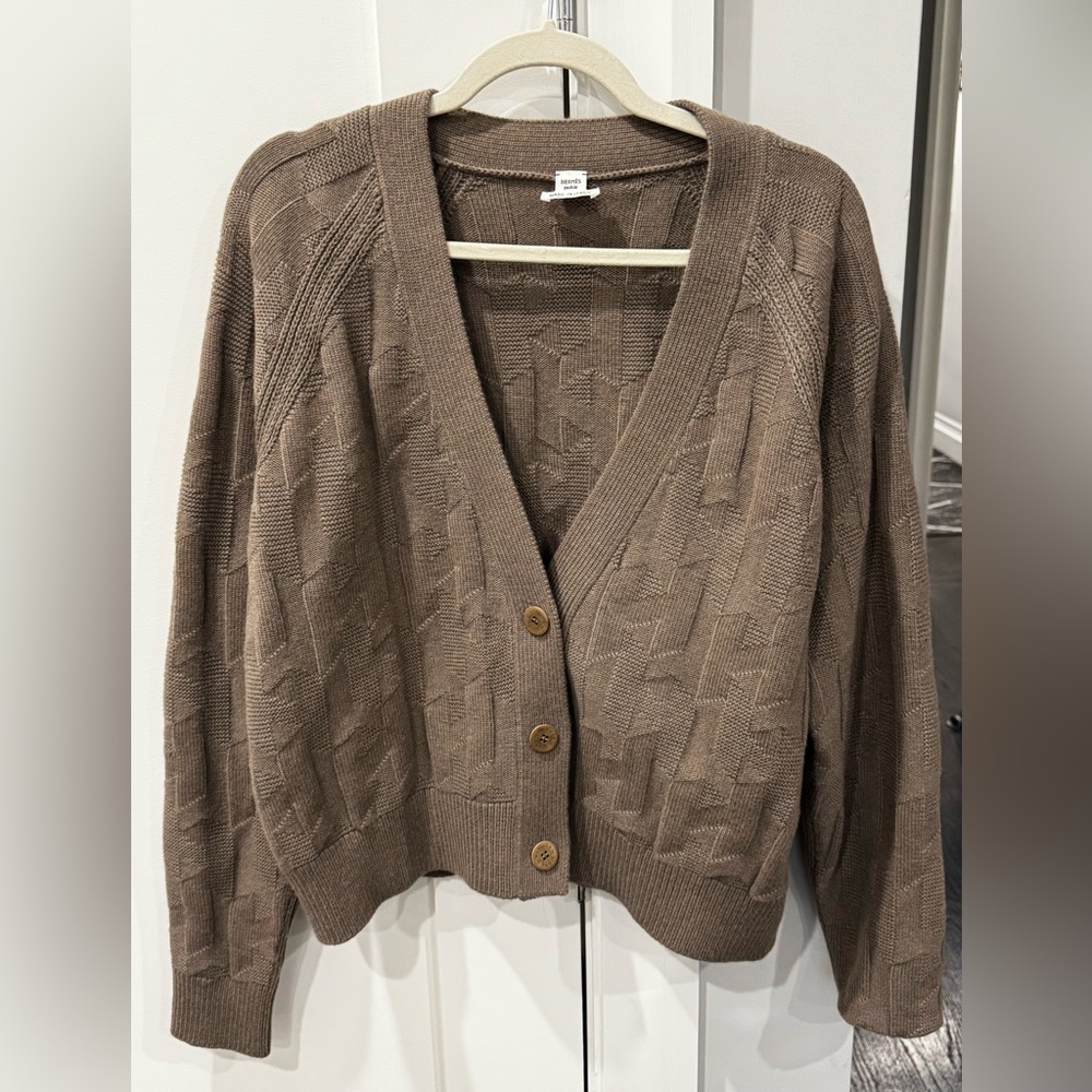 Hermes H cardigan etoupe size 38 nwt